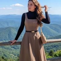 chic _midi_ dress for _daily _wear